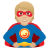 🦸🏼 superhero: medium-light skin tone display on JoyPixels